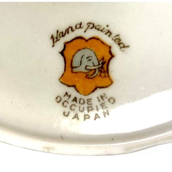 Vintage Occupied Japan Hand-Painted Large Teacup & Saucer Set With Grape Design - Picture 6 of 13